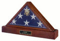 Burial Flag Display Case - Wood finish The Military Gift Store