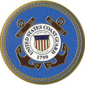 Flags Connections COAST GUARD Color Medallion The Military Gift Store