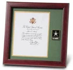 Go Army Medallion, Army Presidential Certificate Frame The Military Gift Store
