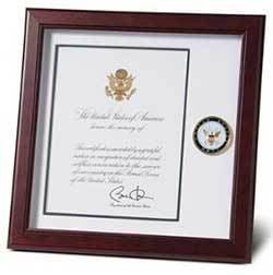 U.S. Navy Medallion Presidential Memorial Certificate Frame The Military Gift Store