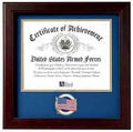Patriotic Certificate of Achievement Frame The Military Gift Store