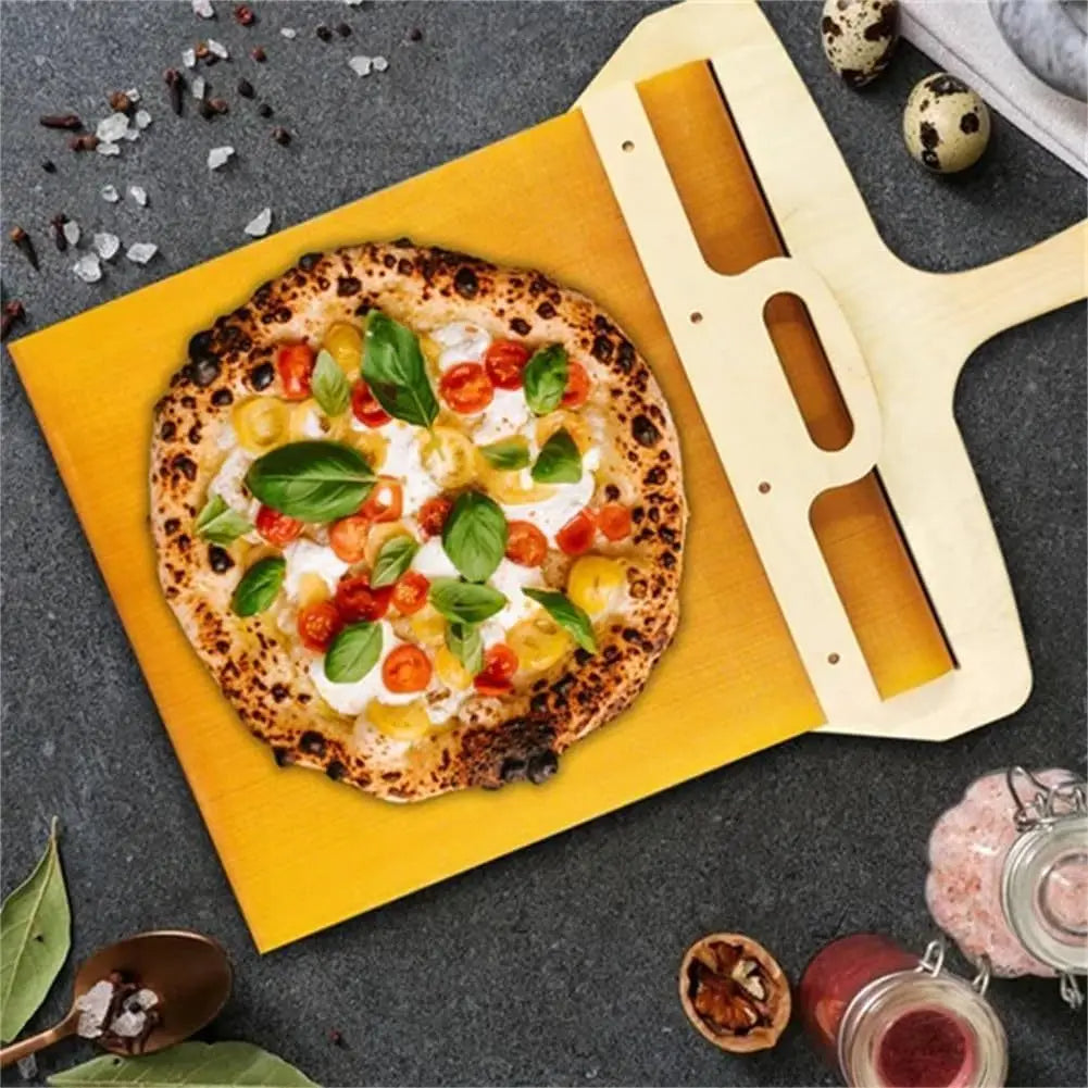 Kitchen Gadgets Sliding Pizza Shovel Non Stick Pizza Smooth Cutting Board Storage Transfer Board Kitchen Baking Tool Pi-Mart