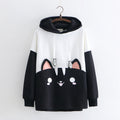 Women's loose student hoodie Pi-Mart