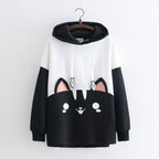 Women's loose student hoodie Pi-Mart