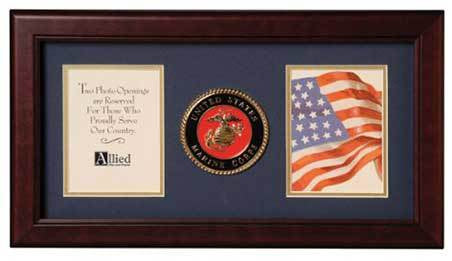 Flags Connections United States Marine Corps Dual Picture Frame The Military Gift Store
