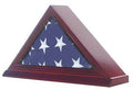 Flag Display Case for Funeral Burial Flag Personalized Etched Glass, Holds 5' X 9.5’ The Military Gift Store