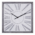 DecMode 25" Gray Metal Wall Clock EasyOptionXY LLC