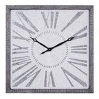 DecMode 25" Gray Metal Wall Clock EasyOptionXY LLC