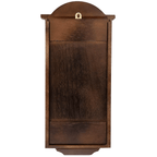 Bedford Clock Collection George 22 inch Chestnut Brown Wood Chiming Vintage Pendulum Wall Clock EasyOptionXY LLC