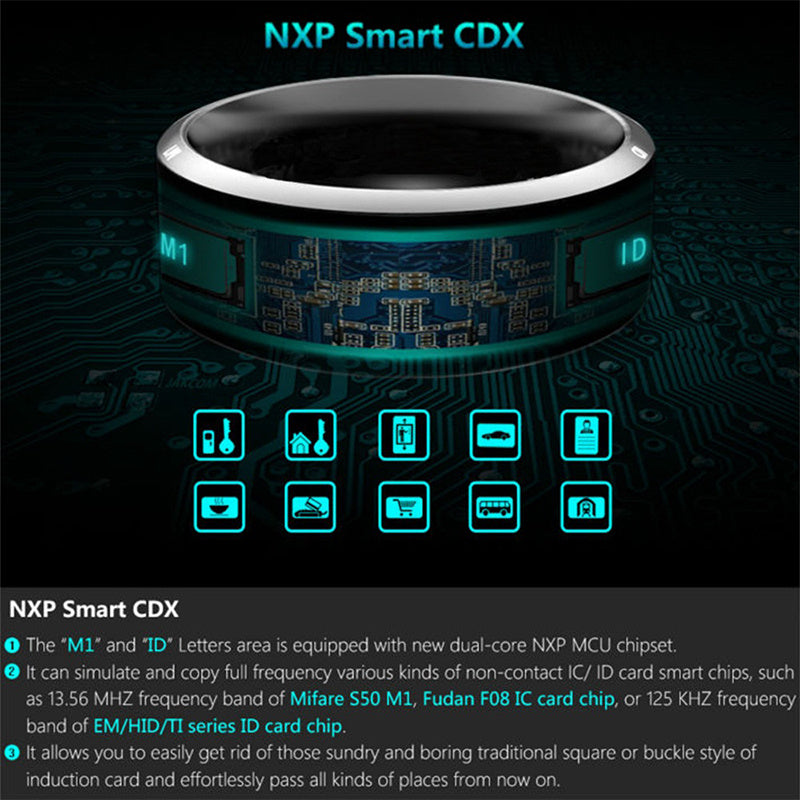 Multifunctional Smart NFC Ring Fashion Pi-Mart