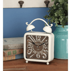 DecMode 9" Black Glass Bell Top Clock, Set of 2 EasyOptionXY LLC