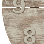 La Crosse Clock 12-inch Sunwashed Wood Brown Quartz Analog Clock, 404-3430W EasyOptionXY LLC