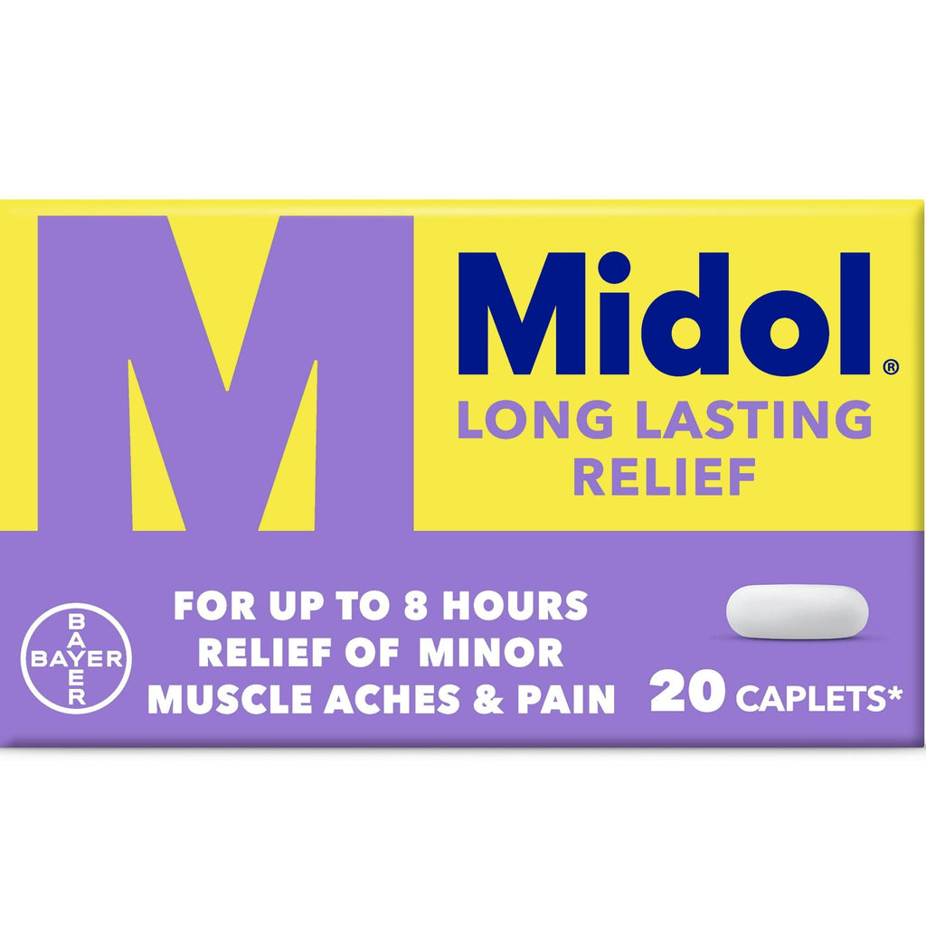 Midol Long Lasting Relief Menstrual Pain Relief Caplets; 20 Count