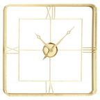 DecMode 36" Gold Metal Open Frame Wall Clock