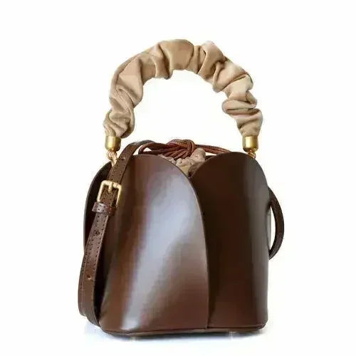 Flower Bucket Style Handbag For Daily Occasion