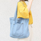 Denim handbag Pi-Mart