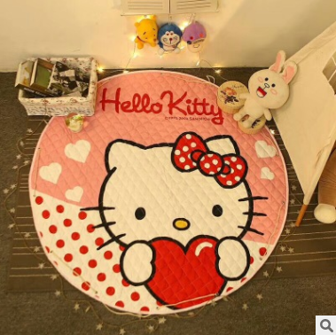 Explosion models Ins cotton car storage mat storage toy mats Round outing children climbing mat storage bag Pi-Mart