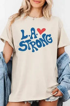 LA Strong Graphic Plus Heavy Cotton Tee - SJB-DIAMOND ELITES