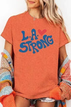 LA Strong Graphic Plus Heavy Cotton Tee - SJB-DIAMOND ELITES