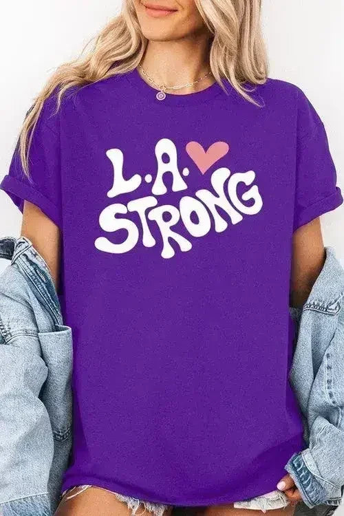 LA Strong Graphic Plus Heavy Cotton Tee - SJB-DIAMOND ELITES