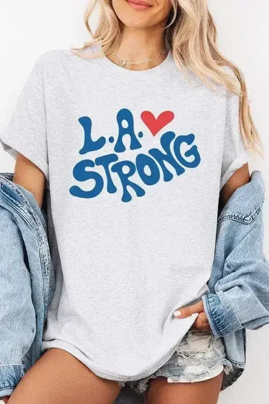 LA Strong Graphic Plus Heavy Cotton Tee - SJB-DIAMOND ELITES