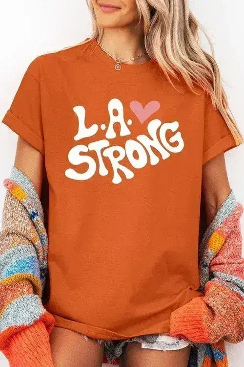 LA Strong Graphic Plus Heavy Cotton Tee - SJB-DIAMOND ELITES