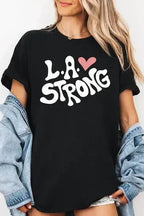 LA Strong Graphic Plus Heavy Cotton Tee - SJB-DIAMOND ELITES