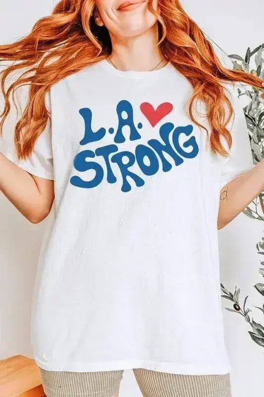 LA Strong Graphic Plus Heavy Cotton Tee - SJB-DIAMOND ELITES