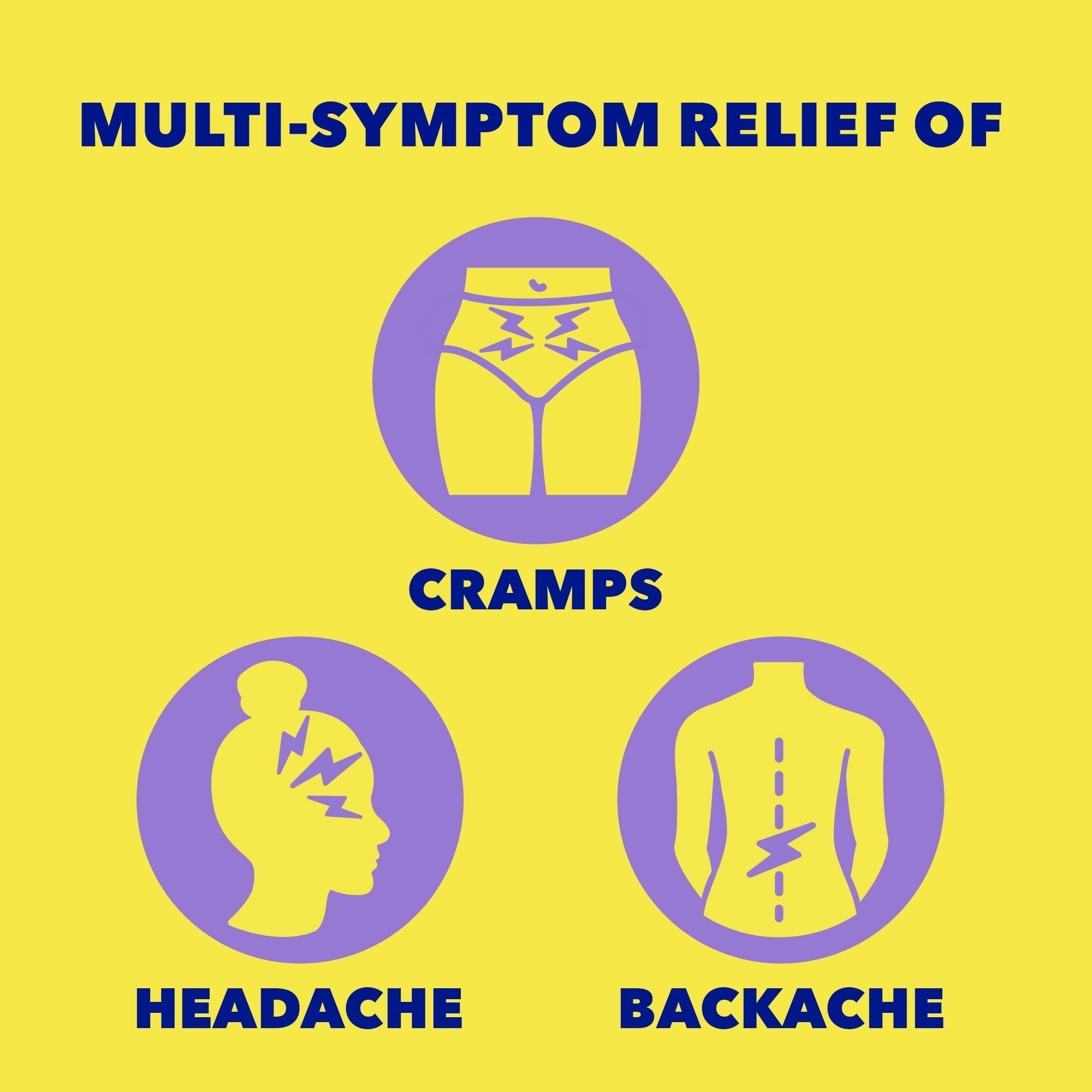 Midol Long Lasting Relief Menstrual Pain Relief Caplets; 20 Count
