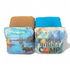 Camping themed cornhole bags blastcornhole