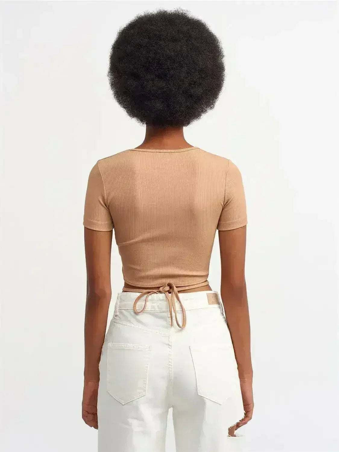 Lace Up Crop Top - SJB-DIAMOND ELITES