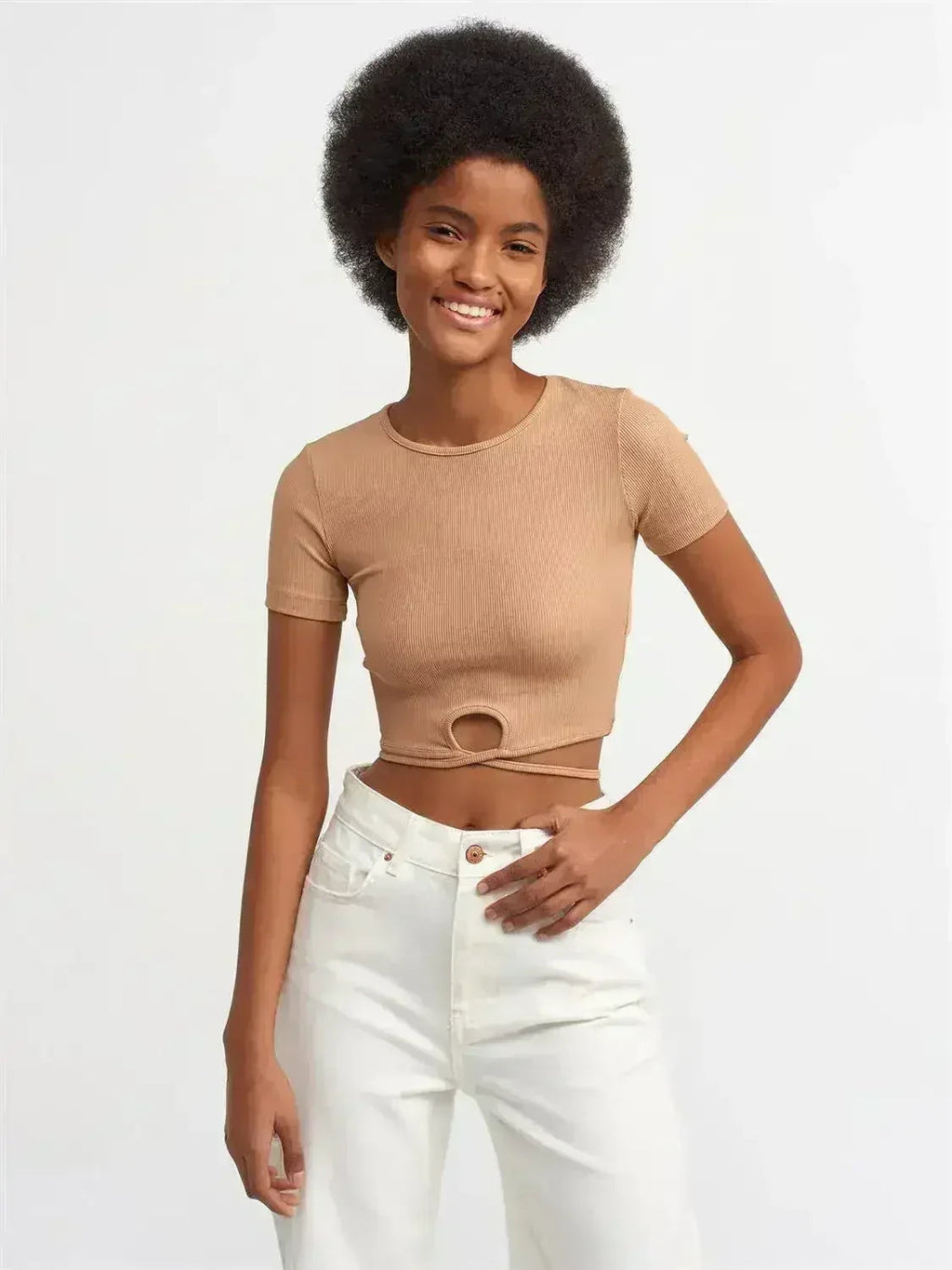 Lace Up Crop Top - SJB-DIAMOND ELITES
