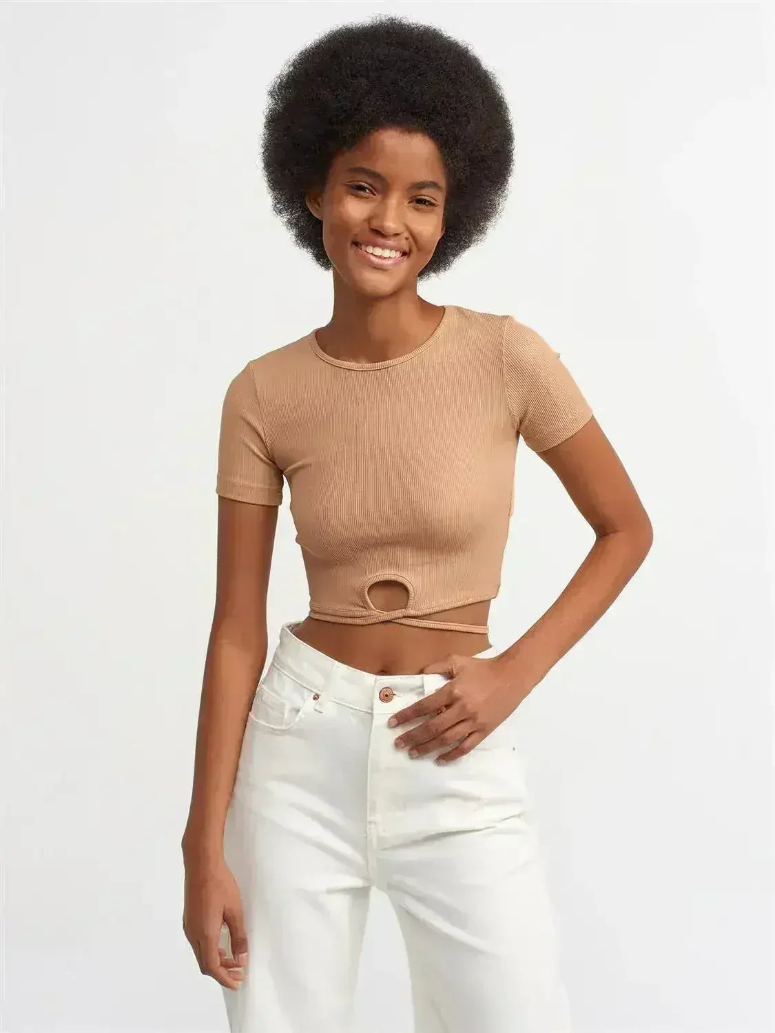 Lace Up Crop Top - SJB-DIAMOND ELITES