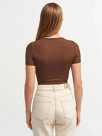 Lace Up Crop Top - SJB-DIAMOND ELITES