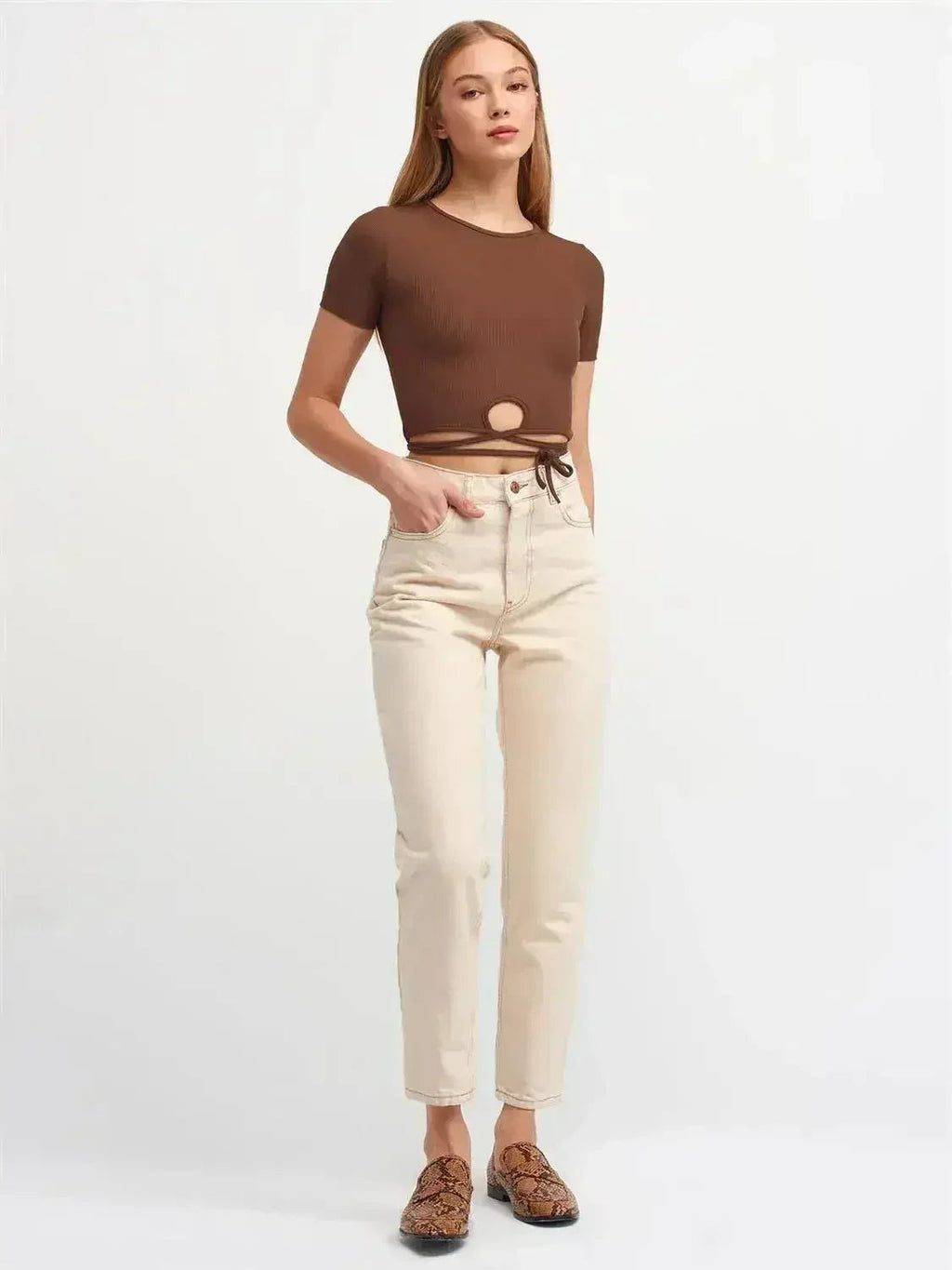 Lace Up Crop Top - SJB-DIAMOND ELITES