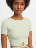 Lace Up Crop Top - SJB-DIAMOND ELITES