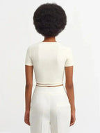 Lace Up Crop Top - SJB-DIAMOND ELITES