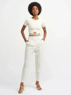 Lace Up Crop Top - SJB-DIAMOND ELITES
