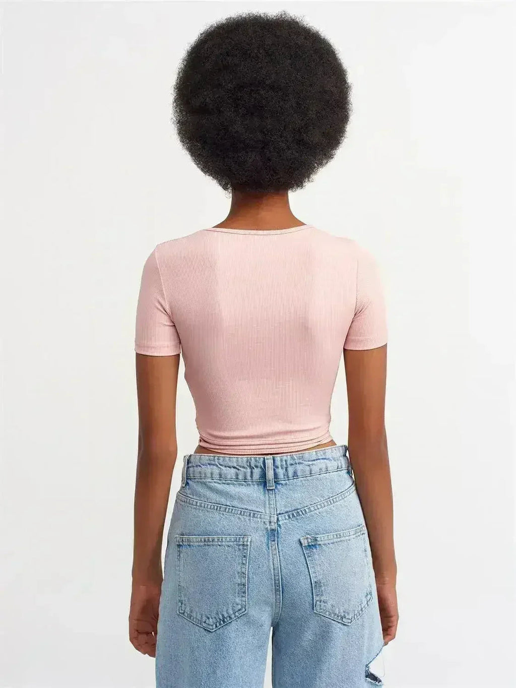 Lace Up Crop Top - SJB-DIAMOND ELITES