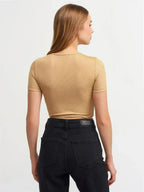 Lace Up Crop Top - SJB-DIAMOND ELITES