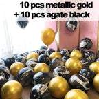 10/20 Star Metallic Confetti Latex Transparent 12inch Balloons For Baby Shower Birthday Party Wedding Decoration Stevvex