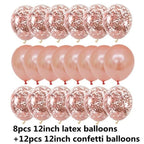 10/20 Star Metallic Confetti Latex Transparent 12inch Balloons For Baby Shower Birthday Party Wedding Decoration Stevvex