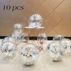 10/20 Star Metallic Confetti Latex Transparent 12inch Balloons For Baby Shower Birthday Party Wedding Decoration Stevvex