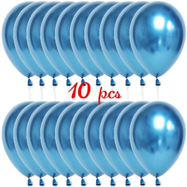 10/20 Star Metallic Confetti Latex Transparent 12inch Balloons For Baby Shower Birthday Party Wedding Decoration Stevvex