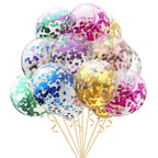 10/20 Star Metallic Confetti Latex Transparent 12inch Balloons For Baby Shower Birthday Party Wedding Decoration Stevvex