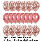 10/20 Star Metallic Confetti Latex Transparent 12inch Balloons For Baby Shower Birthday Party Wedding Decoration Stevvex