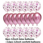 10/20 Star Metallic Confetti Latex Transparent 12inch Balloons For Baby Shower Birthday Party Wedding Decoration Stevvex