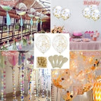 10/20 Star Metallic Confetti Latex Transparent 12inch Balloons For Baby Shower Birthday Party Wedding Decoration Stevvex