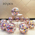 10/20 Star Metallic Confetti Latex Transparent 12inch Balloons For Baby Shower Birthday Party Wedding Decoration Stevvex
