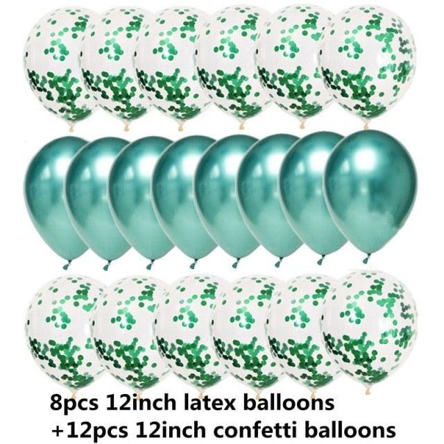 10/20 Star Metallic Confetti Latex Transparent 12inch Balloons For Baby Shower Birthday Party Wedding Decoration Stevvex